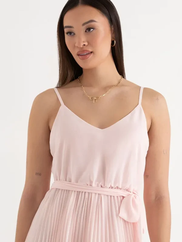 Ricki's Maxi & Midi Dresses*V-Neck Pleated Skirt Midi Dress