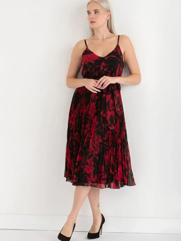 Ricki's Maxi & Midi Dresses*V-Neck Pleated Skirt Midi Dress