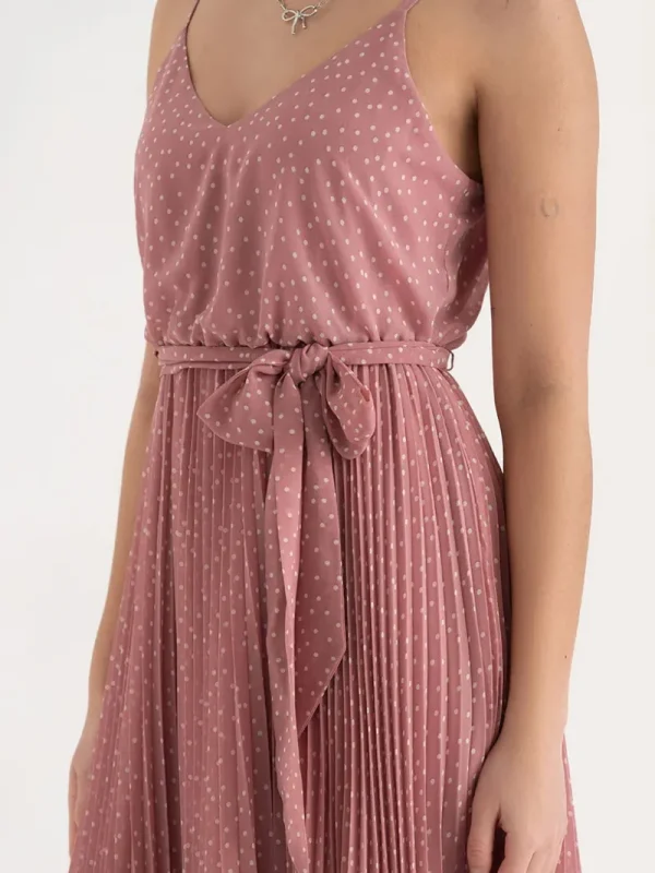 Ricki's Maxi & Midi Dresses*V-Neck Pleated Skirt Midi Dress