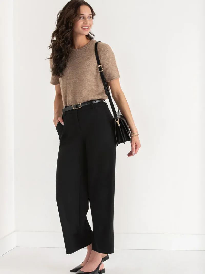 weslee_cropped_wide_leg_p_0.webp Ricki's Pants | Crops & Capris*Weslee Cropped Wide Leg Pant in Iconic Crepe