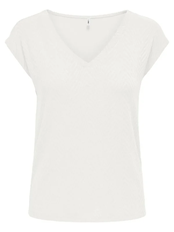 Ricki's Shirts & Blouses*Zuri Short Sleeve V-Neck Top | Only
