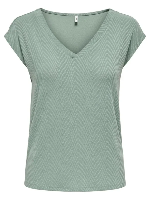Ricki's Shirts & Blouses*Zuri Short Sleeve V-Neck Top | Only
